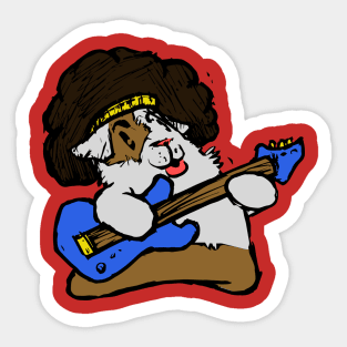 Guinea Pig Rockstar Sticker